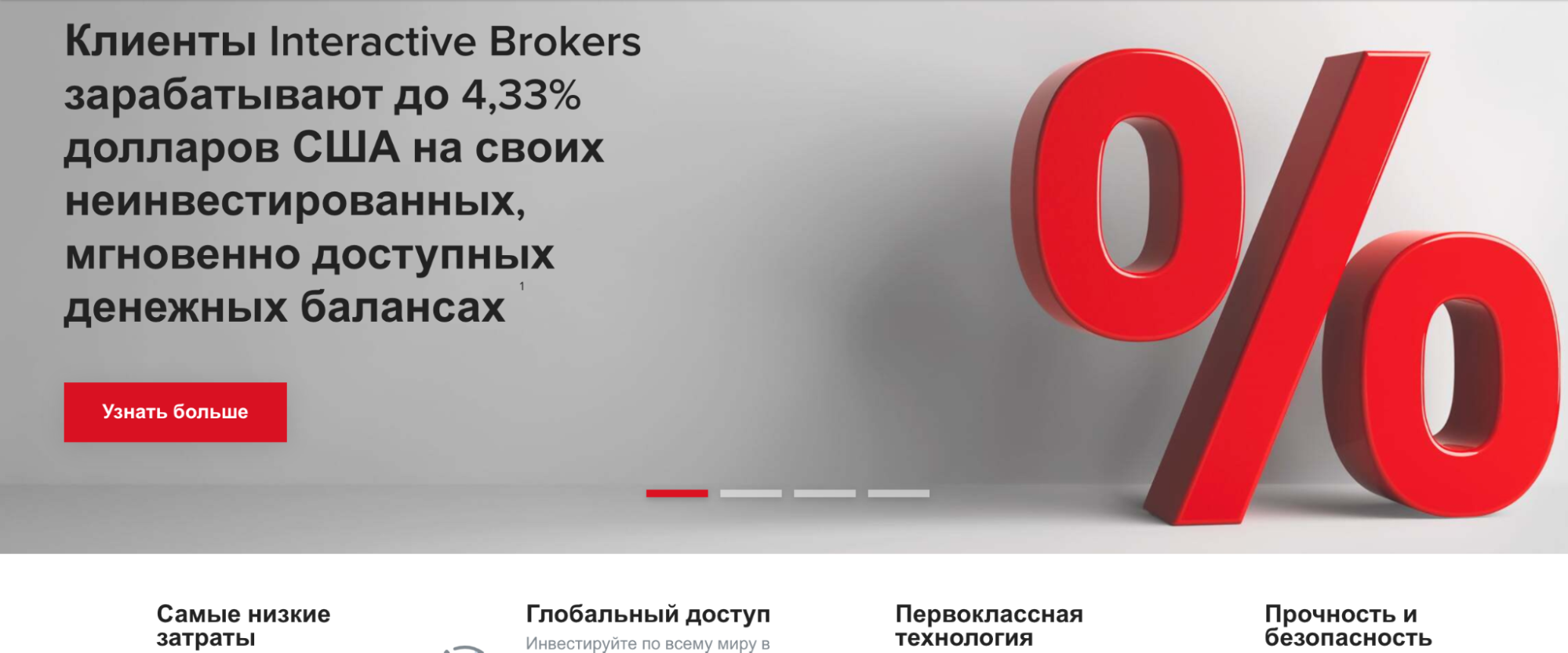 Интерфейс Interactive Brokers